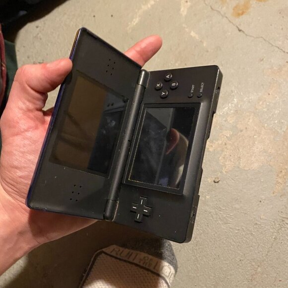 Nintendo DS Lite Cobalt Black - Untested Handheld Gaming Console - Picture 4 of 5